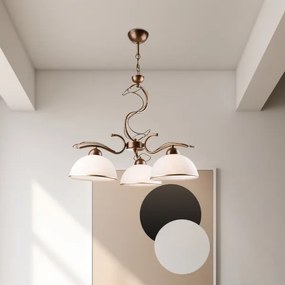 Candelabru pe tijă COBRA, 3x E27, 60W, 230V, bronz patinat