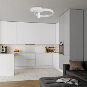 Plafonieră LED/38W/230V + 1xGU10/30W, alb