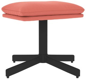 vidaXL Taburet, roz, 60x60x36 cm, catifea
