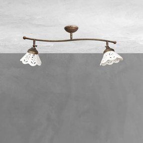 Lustra tavan cu 2 abajure din ceramica directionabile Vintage Soul