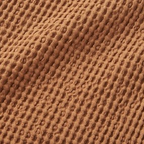 Pătură maro din bumbac 150x200 cm Jaipur Chunky Waffle – Pineapple Elephant