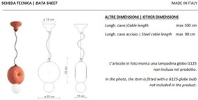 Lustra retro realizata manual din ceramica Bumbum