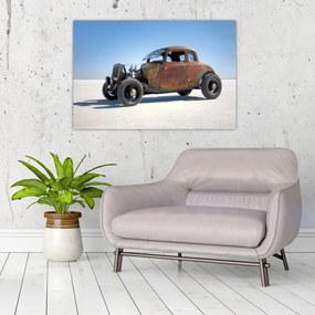 Tablou - Mașină în deșert (90x60 cm)