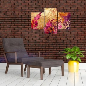 Tablou - Pictură abstractă de flori II. (90x60 cm)