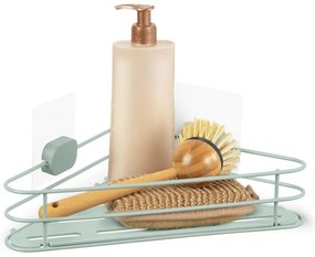 Raft pentru baie verde de colț autoadeziv din metal Grena – Compactor