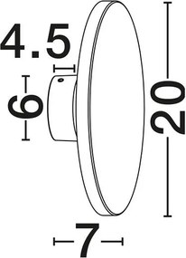 Aplica din ciment iluminat exterior LED IP65 CERLER bej