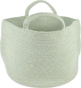 Cos de depozitare cu manere COTTON HAVEN 35x35 cm - mai multe culori Culoare: Gri inchis