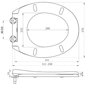 Sapho - Capac WC ADINA SoftClose, alb