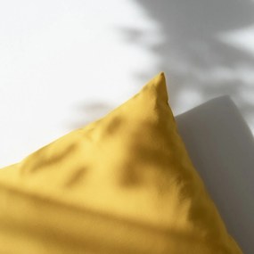 Goldea față de pernă din 100% bumbac - galben-miere 30 x 50 cm