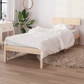 vidaXL Cadru de pat, 90x200 cm, lemn masiv de pin