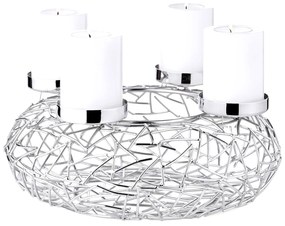 Coroană de Advent Milano (ø 28 cm), oțel inoxidabil - EDZARD