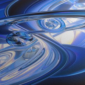 Tabloul abstract albastru (90x60 cm)