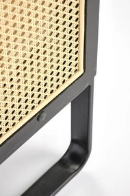 Fotoliu Ilario velvet/rattan - H77 cm