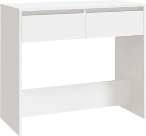 vidaXL Masă consolă, alb, 89x41x76,5 cm, lemn prelucrat
