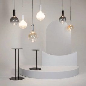Lustra/Pendul LED design decorativ Nebula 25cm alb