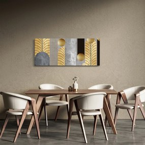 Tablou - Decorațiuni de aur (120x50 cm)