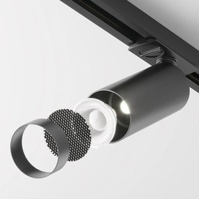 Spot LED dimabil, accesoriu pentru sinele monofazate Unity, Focus LED negru 4000K