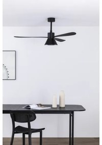 FARO 33761WT-23-LED Ventilator cu dimmer AMELIA L CONE LED/20W/230V negru Ø132 cm WT +DO