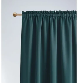 Draperii, verde petrol, cu rejansă 140 x 250 cm