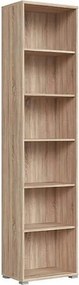 Biblioteca OFFICE, stejar sonoma, PAL laminat, 53x35x221 cm