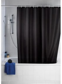 WENKO 20043100 - Perdea de duș 180 x 200 cm, neagră