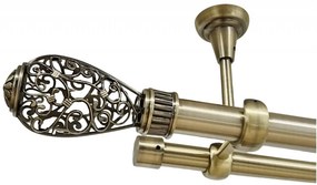 Galerie fara inele ABOVE tavan - 25/19 - aur antic (Alege marime: 300 cm)
