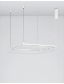 Lustra suspendata LED dimabila design modern ETERNA alb NVL-9990733