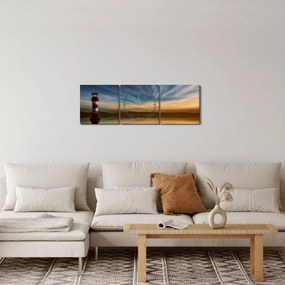 Tablou cu far (cu ceas) (90x30 cm)