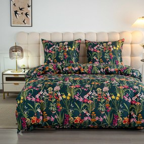 Lenjerie de pat din microfibra MYSTIC GARDEN verde inchis Dimensiune lenjerie de pat: 70 x 90 cm | 140 x 220 cm