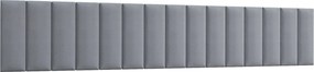 Reducere Panou capitonat de perete QUADRATTA 20x60 cm - mai multe culori calitatea a II-a Culoare: Gri inchis