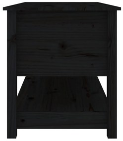Masuta de cafea, negru, 102x49x55 cm, lemn masiv de pin