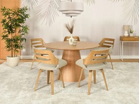 Scaun Theo K (bej + stejar). 1111280
