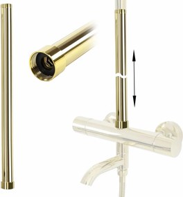 Prelungire coloana duș GOLD 50cm