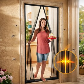 Zaparkorun Plasă cu închidere automată pentru uși - 210 x 98 cm