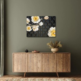 Tablou - Imagine cu flori de trandafir alb (70x50 cm)