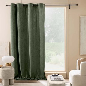 Draperie verde din material bouclé 140x260 cm Winona – douceur d'intérieur