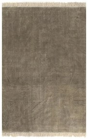 vidaXL Covor kilim, gri taupe, 120 x 180 cm, bumbac
