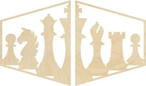 SENTOP | Pictură elegantă pe peretele unei piese de șah - MIVAL | SENTOP