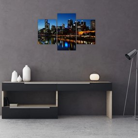 Tablou cu noaptea în Melbourne (90x60 cm)