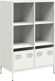 vidaXL Dulap înalt, alb, 68x39x103,5 cm, oțel