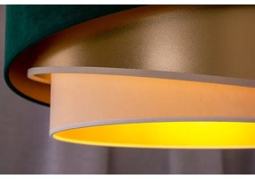 Lustră aplicată Duolla KOBO 1xE27/15W/230V d. 45 cm verde/auriu/crem