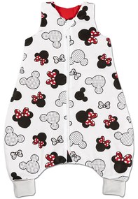 Sac de dormit cu picioare pentru copii 6-18 luni Kidizi Minnie 1 tog, mansete transformabile in soseta