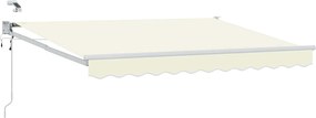 vidaXL Cort electric retractabil Crem 3 x 2,5 m