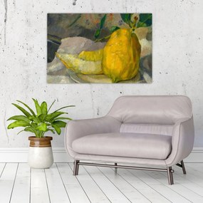 Tablou - French 19th Century, Melon and Lemon, reproducere (90x60 cm)