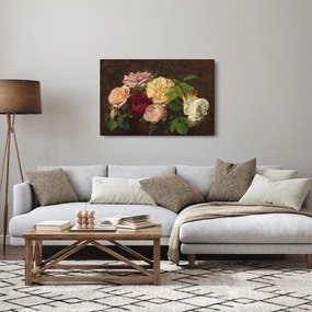 Tablou - Henri Fantin-Latour, Roses de Nice on a Table, reproducere (90x60 cm)