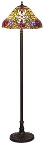 Lampadar cu abajur din sticlă vitrată Tiffany MIRELLA 2xE27/60W/230V Rabalux 8088