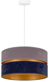 Lustră pe cablu Duolla DUO 1xE27/15W/230V d. 40 cm albastru
