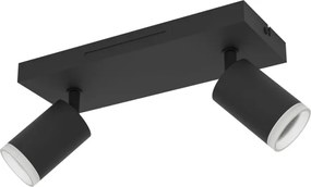 Eglo 901941 - Spot LED RGBW reglabil MELITELLO-Z 2xLED/3,7W/230V, negru