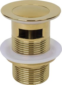 Mexen dop klik-klak mic, rotund cu preaplin, auriu - 79925-50