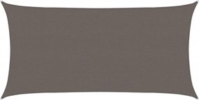 vidaXL Pânză parasolar, antracit, 2,5x4,5 m, HDPE, 160 g/m²